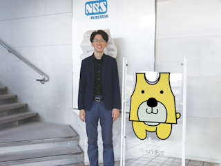 Best Dog "HACHIPO" at the entrance